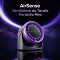 AirSense - Ventilatore da Tavolo Portatile Mini